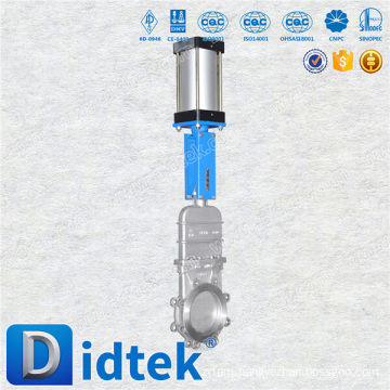 Pneumatic actuator Stainless Steel slurry Knife Gate Valve